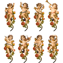Ángeles Bergland con rosas (8 piezas)